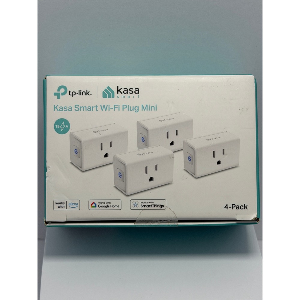 TP-Link Kasa Smart Wi-Fi Plug Mini 4-Pack EP10P4 White Alexa Google Home